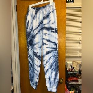Tie-dye pink sweatpants
